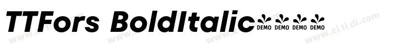TTFors BoldItalic字体转换